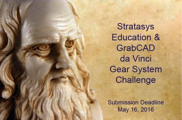 GrabCAD and Stratasys Education present the da Vinci Gear System Challenge.