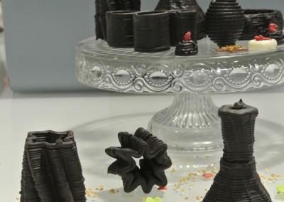 3D printed chocolate desserts