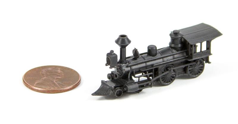 Mini train created via Black High Definition Acrylate.