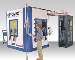 Optomec's LENS 850R metal 3D printing device