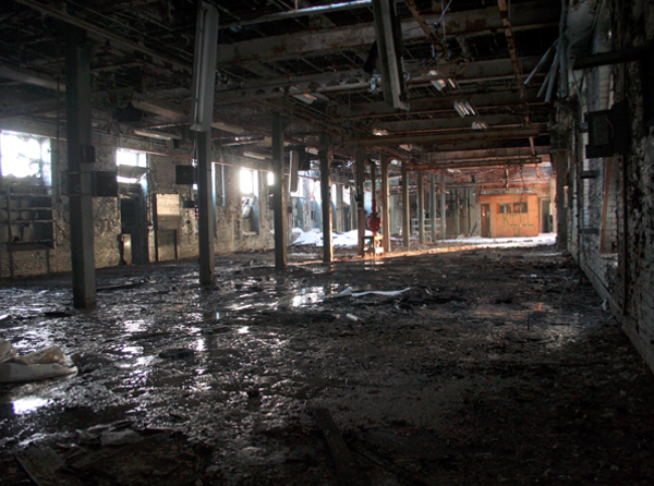 An abandoned Cleveland warehouse. [Image: Jeffrey R. Stroup via Cleveland Scene]