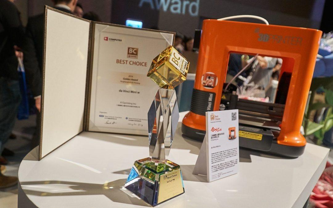 XYZprinting Shines Brightly at COMPUTEX Taipei, Wins Best Choice Golden Award & Shows Off 11 Products