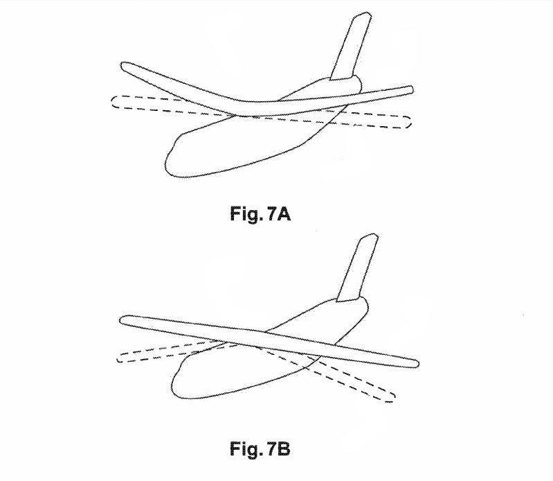 Depending on the geometry of the parts, the wings would straighten when the plane is loaded, and deform when unloaded.