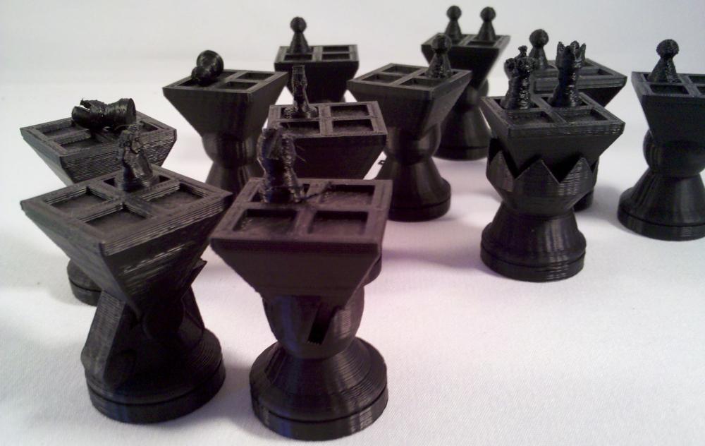 Thingisplore - 3D Printed 3D Chess Set 