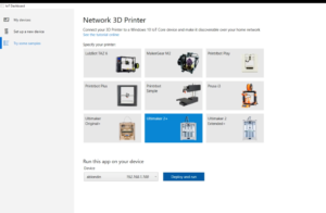 Natively supported 3D printers.