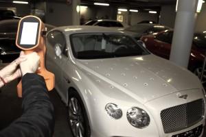 Thor3D's markers enable rapid, high resolution digitizations of objects as large as a Bentley.