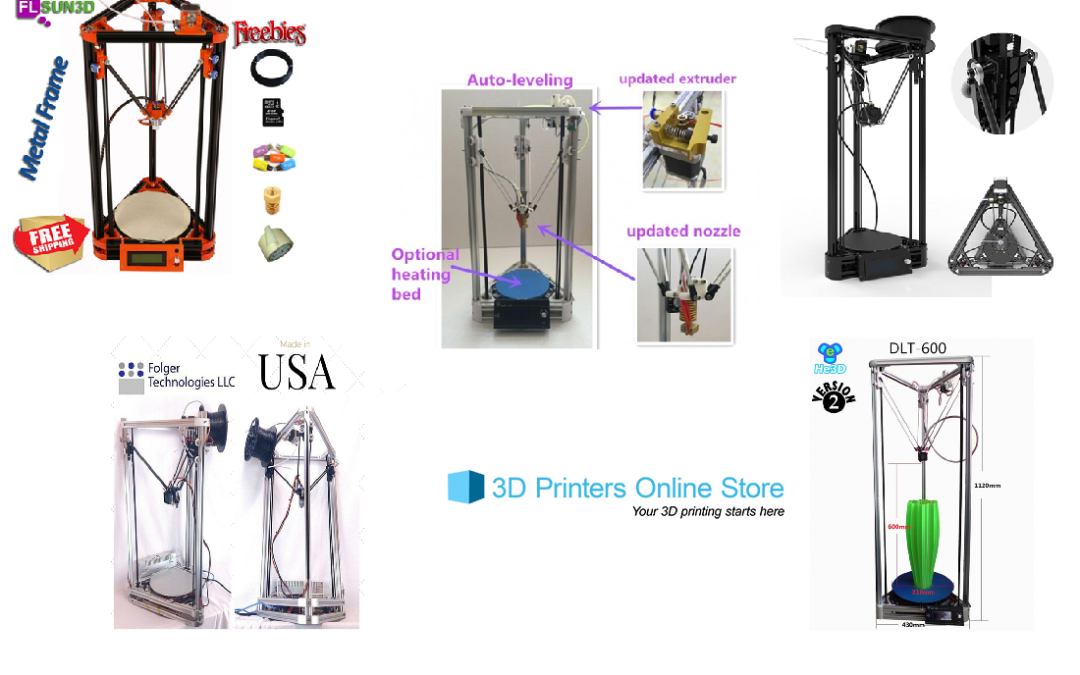 Top 5 Budget Delta 3D Printers from 3D Printers Online Store - 2016