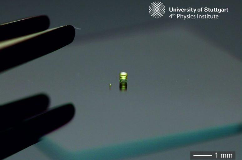 The 3D printed micro-camera is 0.12mm wide.