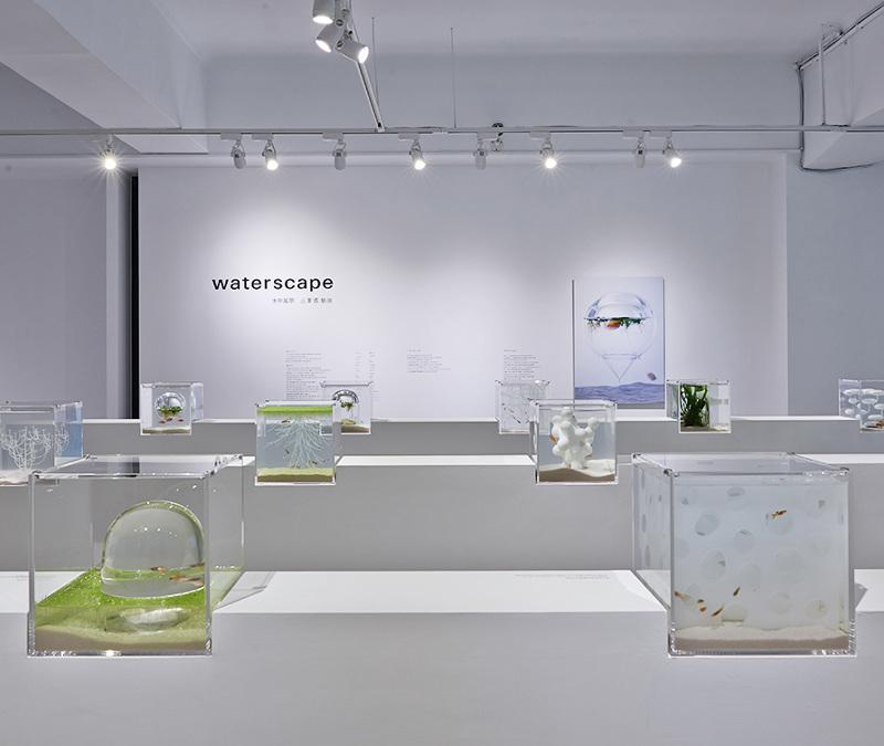 The Waterscape exhibit held at a gallery in Taiwan. 