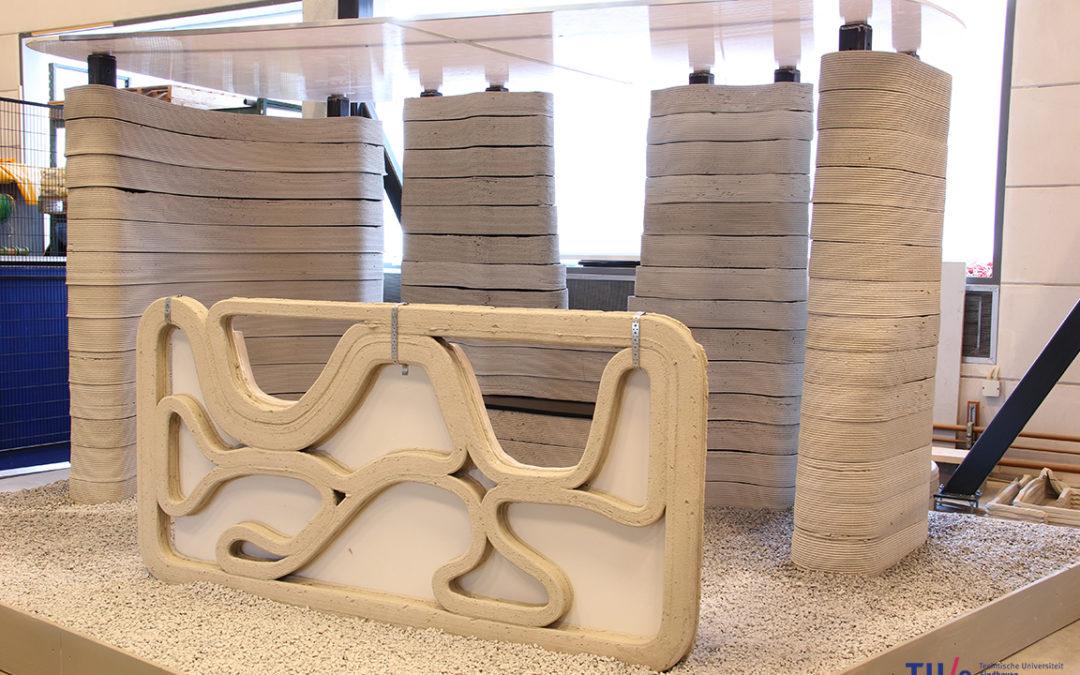 Eindhoven University of Technology (TU/e) Unveils Massive Robotic Concrete 3D Printer, Displays New Pavilion