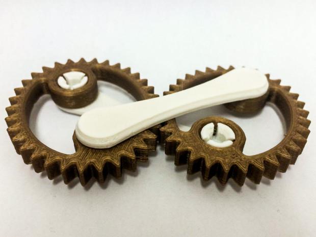 Highly accurate 3D printed gears.