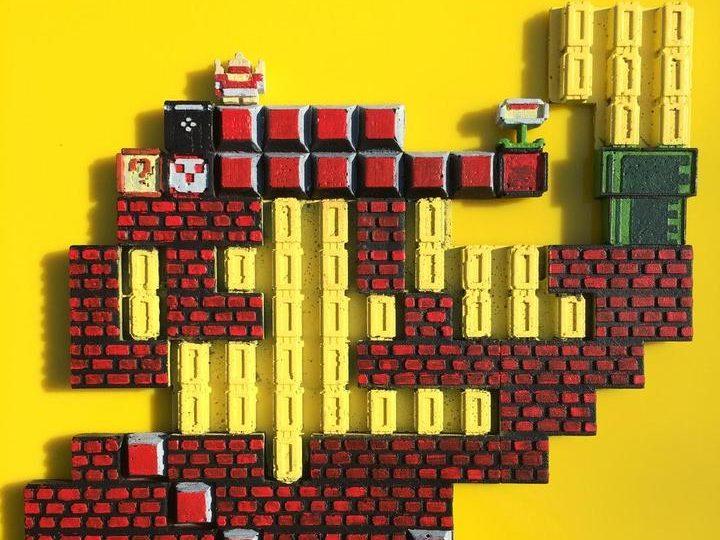 3D Printed Super Mario Bros. Artwork to be Awarded to a Lucky