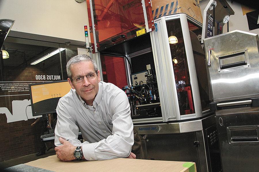 RIT engineering professor and director of the AMPrint Center Denis Cormier.
