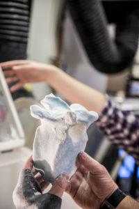 3D printed replica of the Richland mammoth vertebra. Image courtesey: Dennis Wise/University of Washington