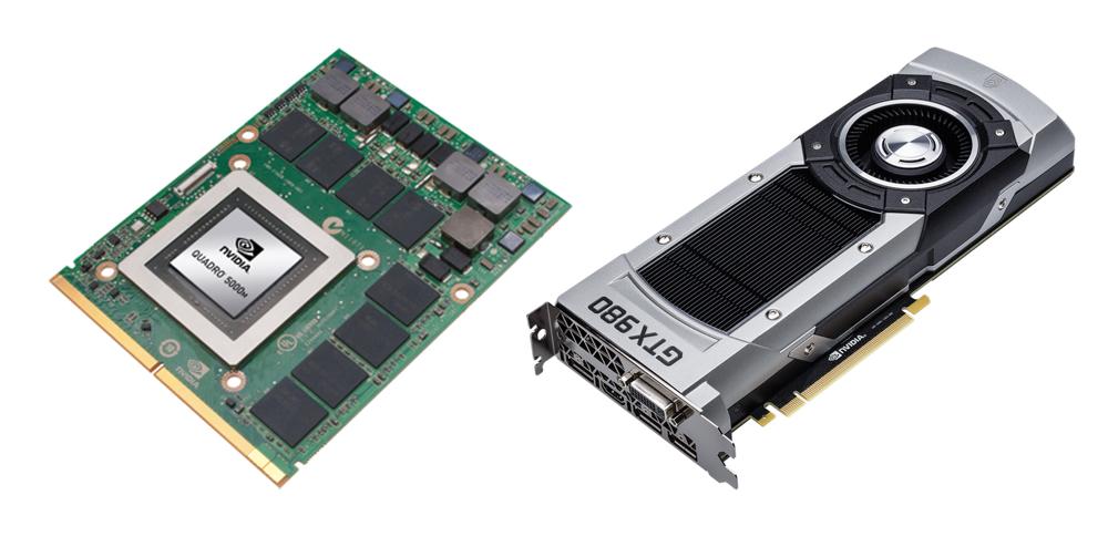 NVIDIA mobile Quadro and GeForce GTX GPUs