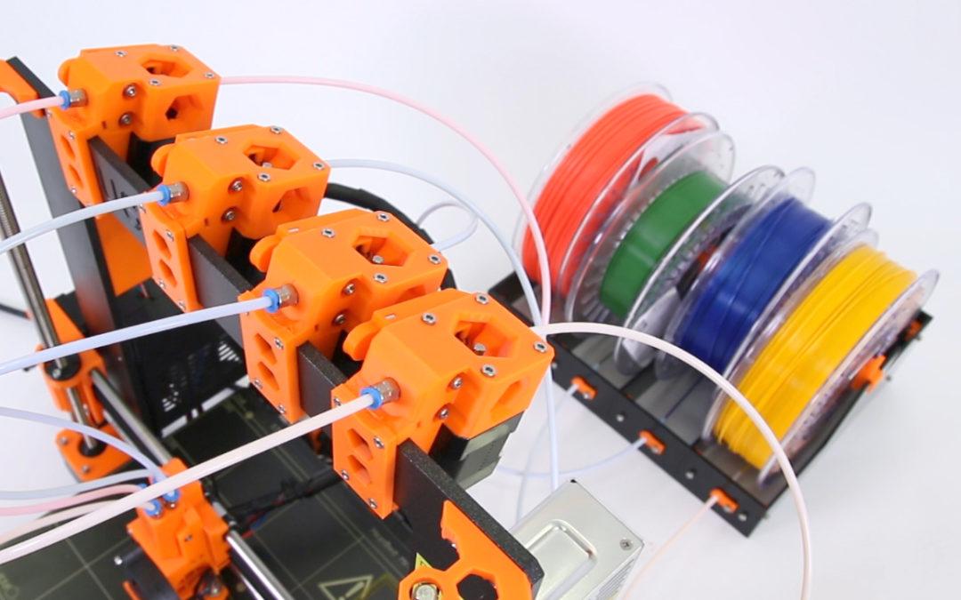 New Multi-Material Upgrade Released For Prusa i3 MK2 3D Printer ...