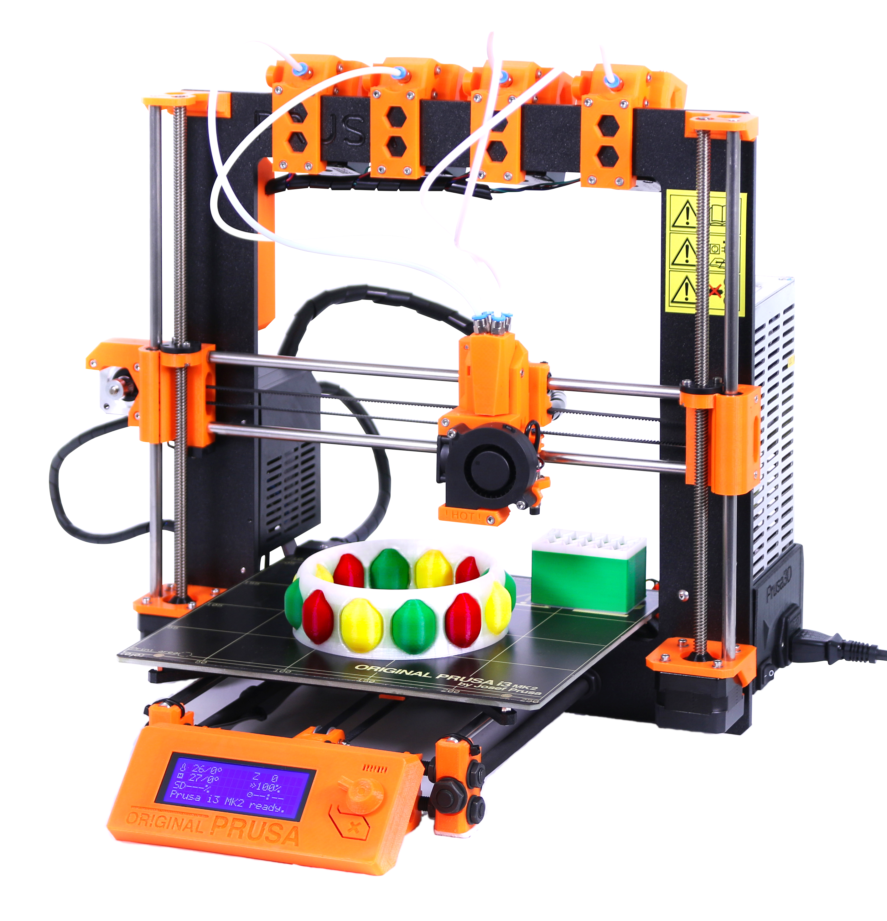 Prusa I 3 3 D Printer Upgrade Prints 4 Colors