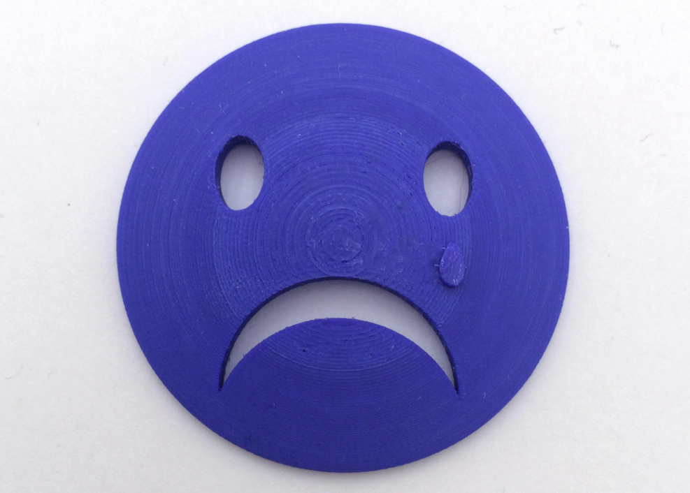 Thingiverse user Loubie created this Sad Face to raise awareness for the eBay scandal