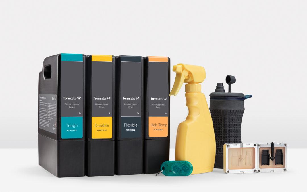 Formlabs Releases Improved Durable Resin Formula, Plus Two New Resins for Engineering Applications