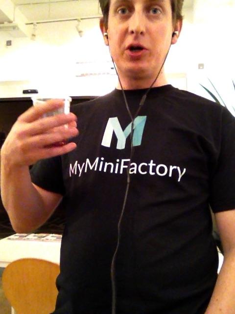 Interviewing MyMiniFactory CEO, Romain Kidd (the telepresence robot was a little short)