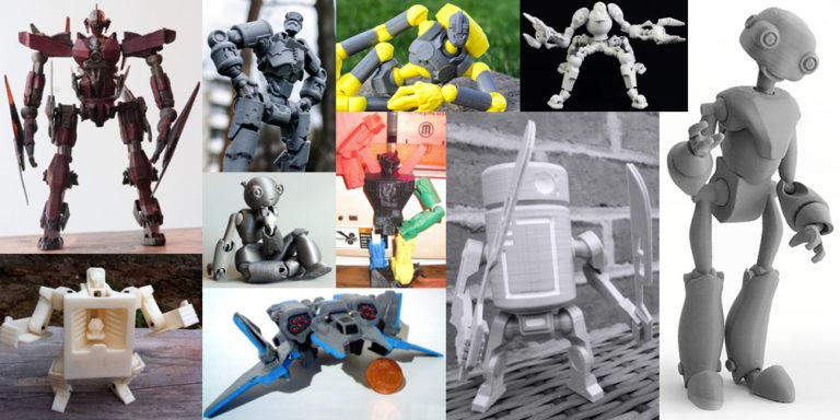 Weekly Roundup: Ten 3D Printable Articulated Toy Robots - 3DPrint.com ...