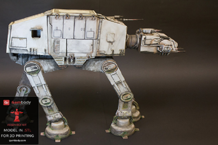 morgenmad aftale opfindelse Gambody Reveals Surprise 3D Printed AT-AT Walker in Time for "Rogue One"  Movie Release - 3DPrint.com | The Voice of 3D Printing / Additive  Manufacturing