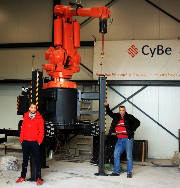 CyBe Robotic Arm for additive construction. Image courtesy of CyBe.