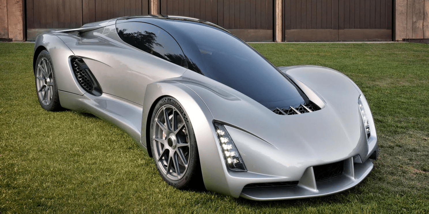 The 3D printed Blade car.