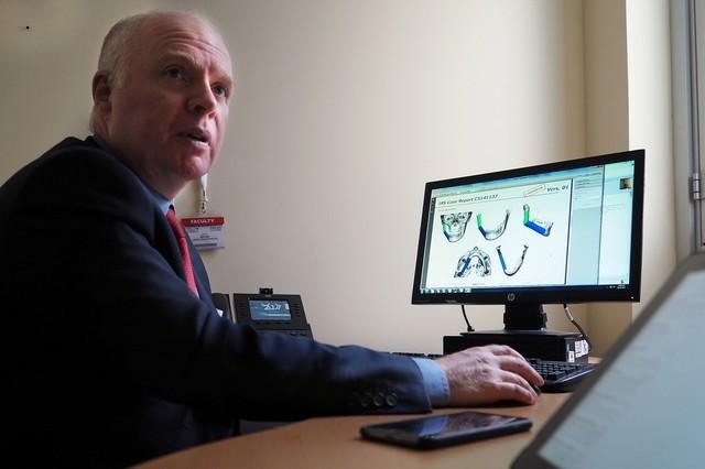 Dr John Devine does not understand why Emiratis travel abroad for medical treatment when they have the expertise and technology available in the UAE. He recently used 3-D printing to help rebuild the jaw of a young patient. [Image: Delores Johnson / The National]