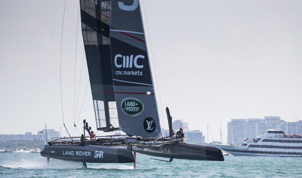 Chicago IL. USA. 11th June 2016. Louis Vuitton America's Cup World Series. Pictures of the LandRover BAR British America's Cup race team , skippered by Ben Ainslie. (Photo by Lloyd Images)