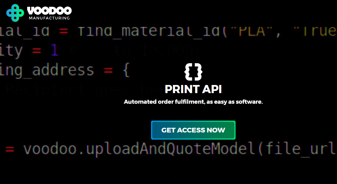 Voodoo Manufacturing Announces the Launch of New Print API and Partner Program