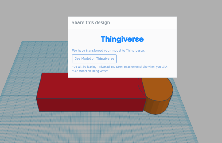 Как сделать ссылку на проект в tinkercad