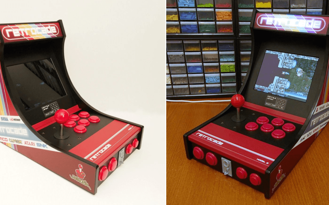 Nano Brick Artist Brings the 1980s Back With a 3D Printed Classic Tabletop Arcade