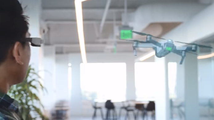 Epson and DJI Collaborating on Augmented Reality Drone Flight Simulator App for Moverio Smart Glasses