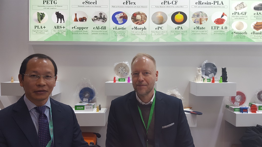 ZYYX and ESUN CEOs Discuss Collaboration for Distribution and Development in 3D Printing
