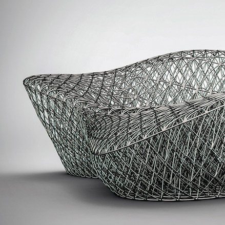 3D printed metal sofa