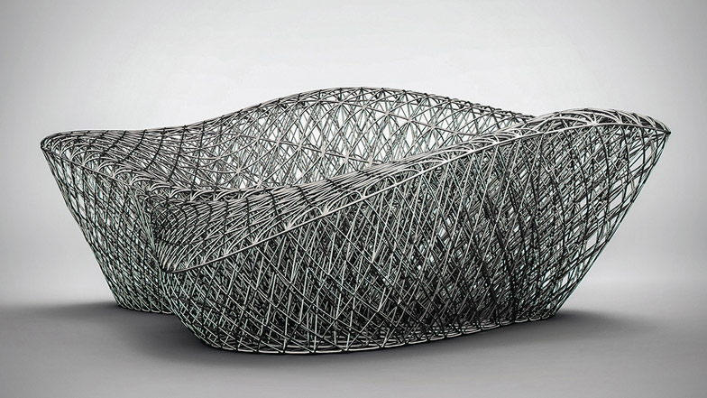 3D printed metal sofa
