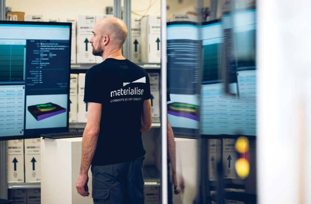 Materialise engineer at one of the company's facility.