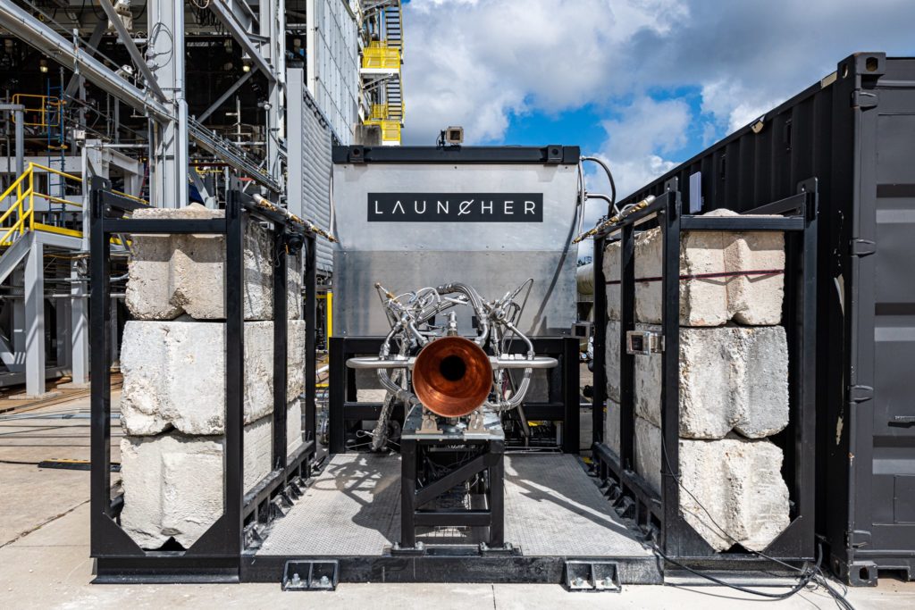 Rocket engine test stand at NASA Stennis