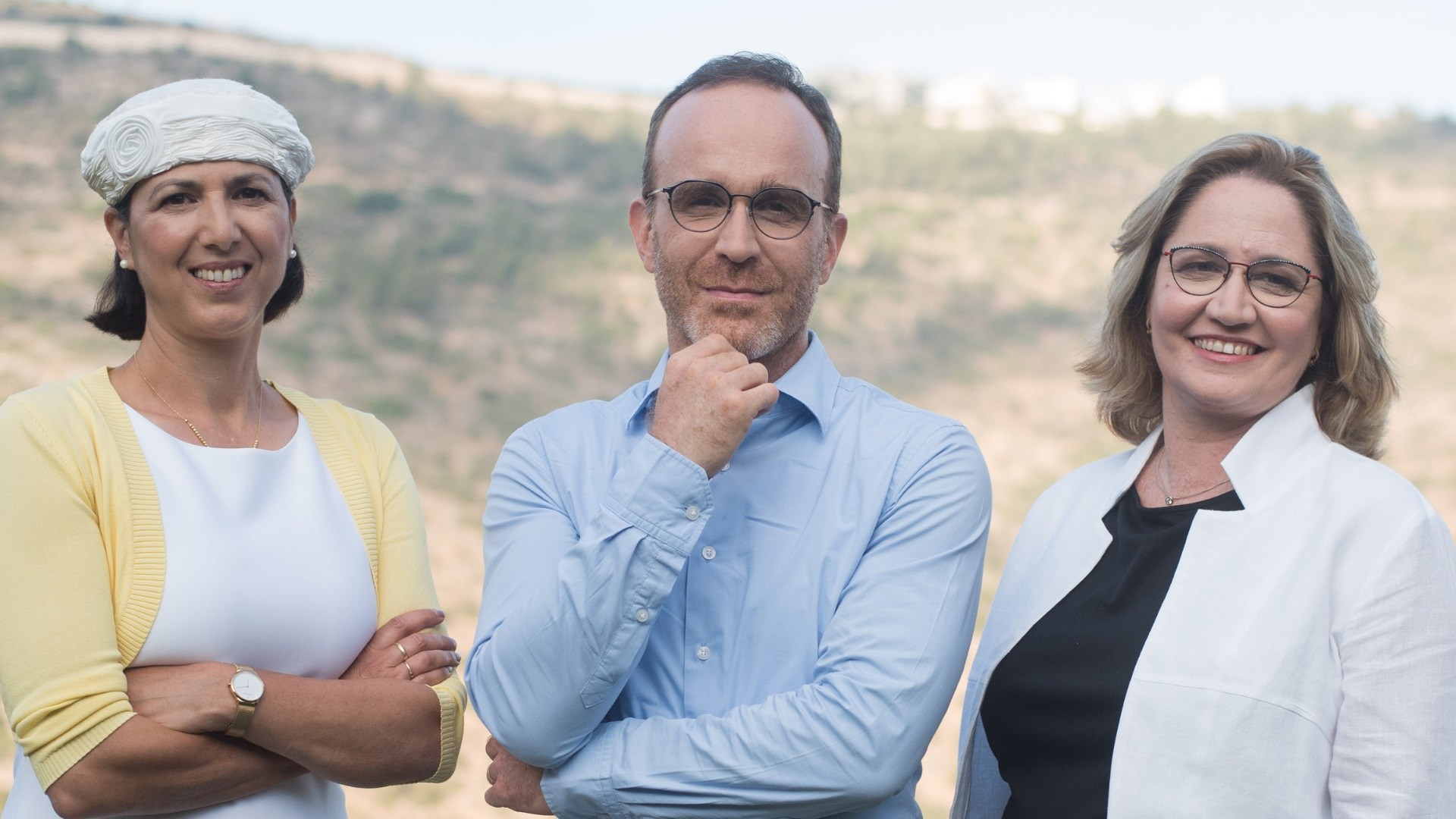 Aleph Farms’ leadership team from left to right: Shulamit Levenberg, Didier Toubia, Neta Lavon.
