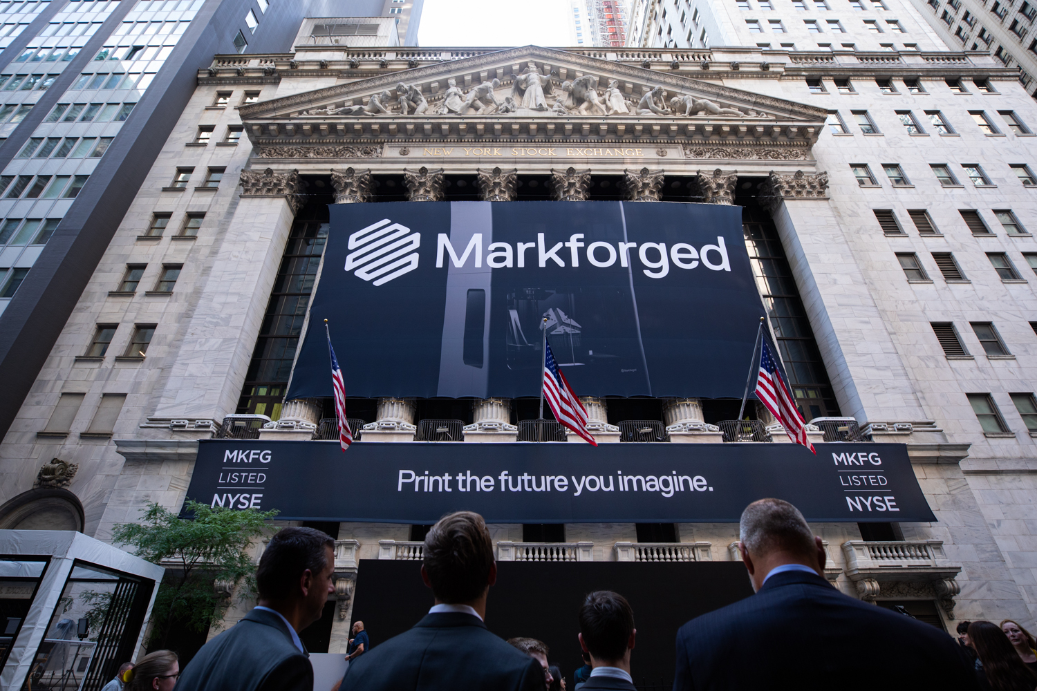 Markforged goes public at the New York Stock Exchange.