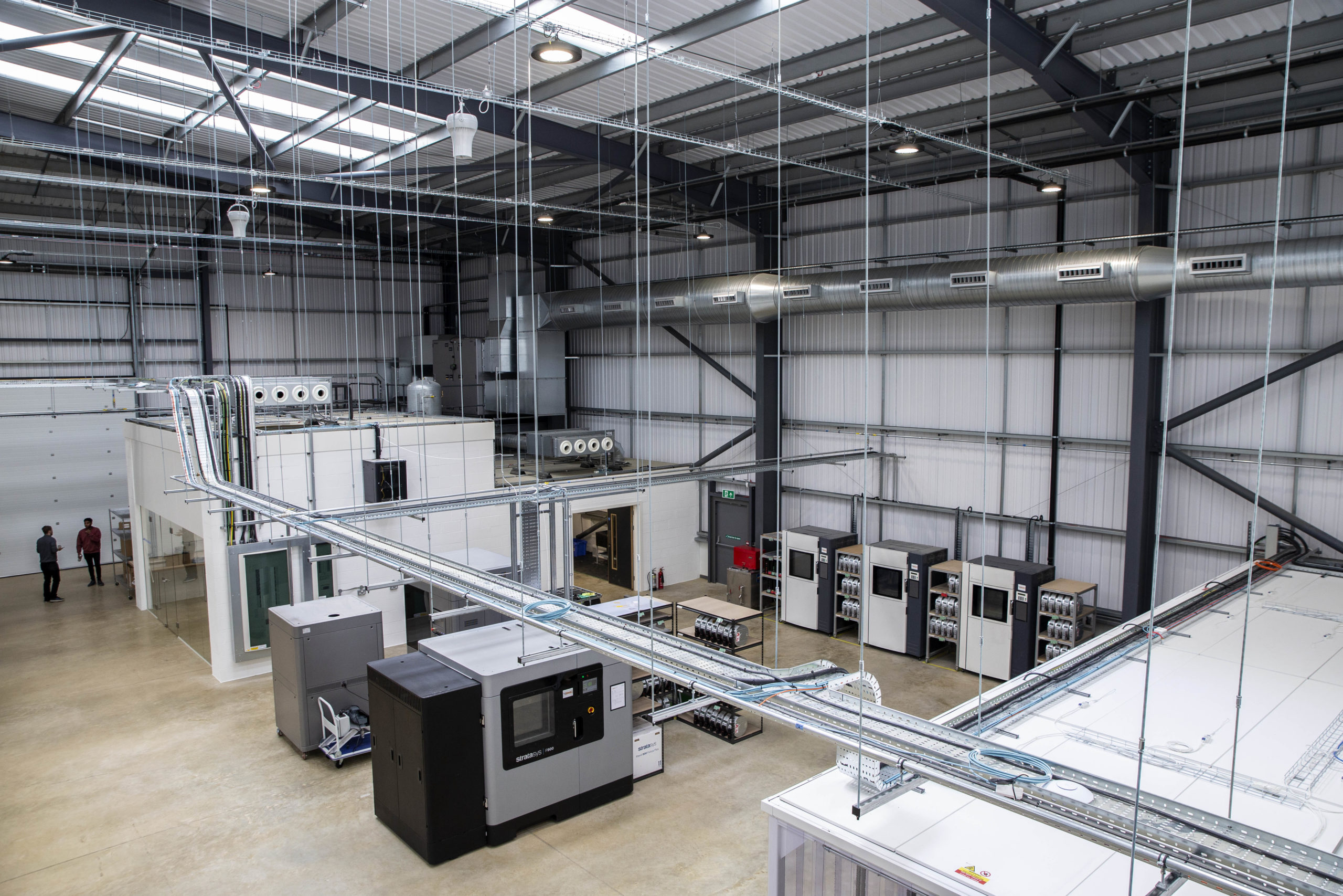Interior of the new digital manufacturing facility in the UK.