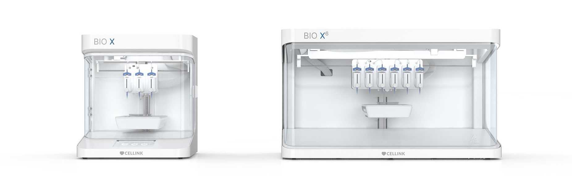 Cellink's Bio X and Bio X6 bioprinters.