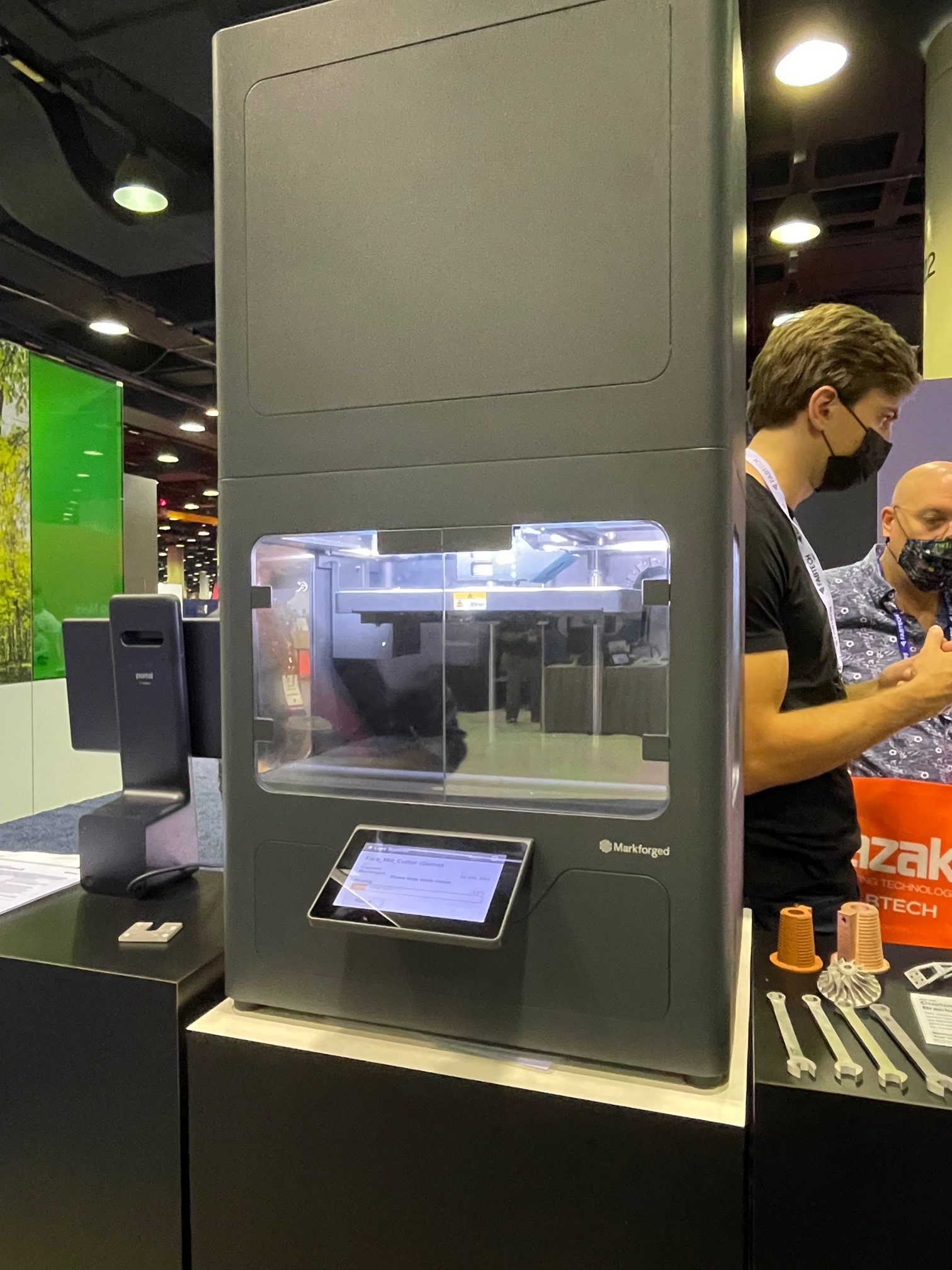 Markforged booth at the RAPID + TCT 2021 in Chicago.