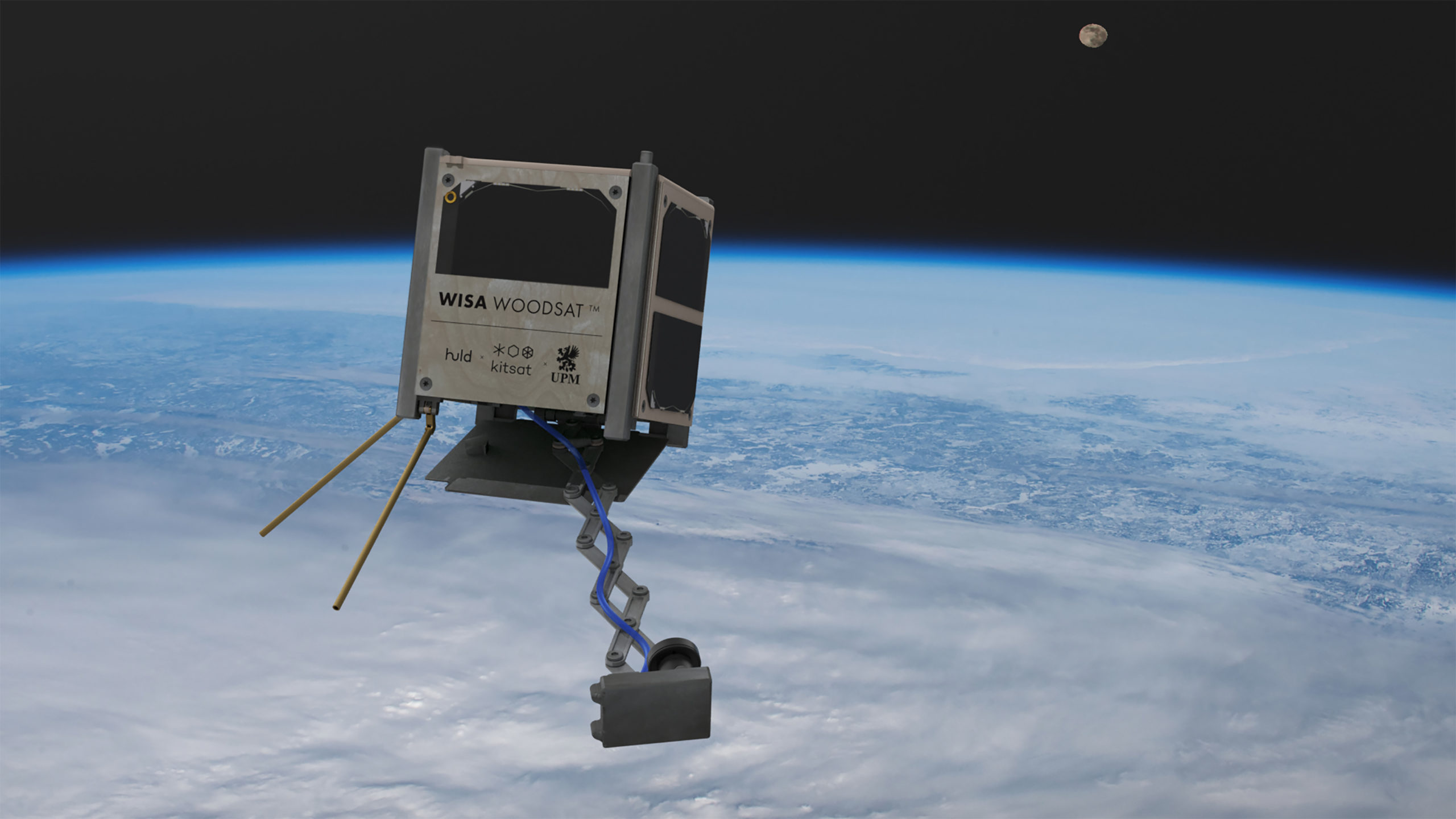 The world's first wooden satellite, WISA Woodsat, will launch to LEO in 2022.