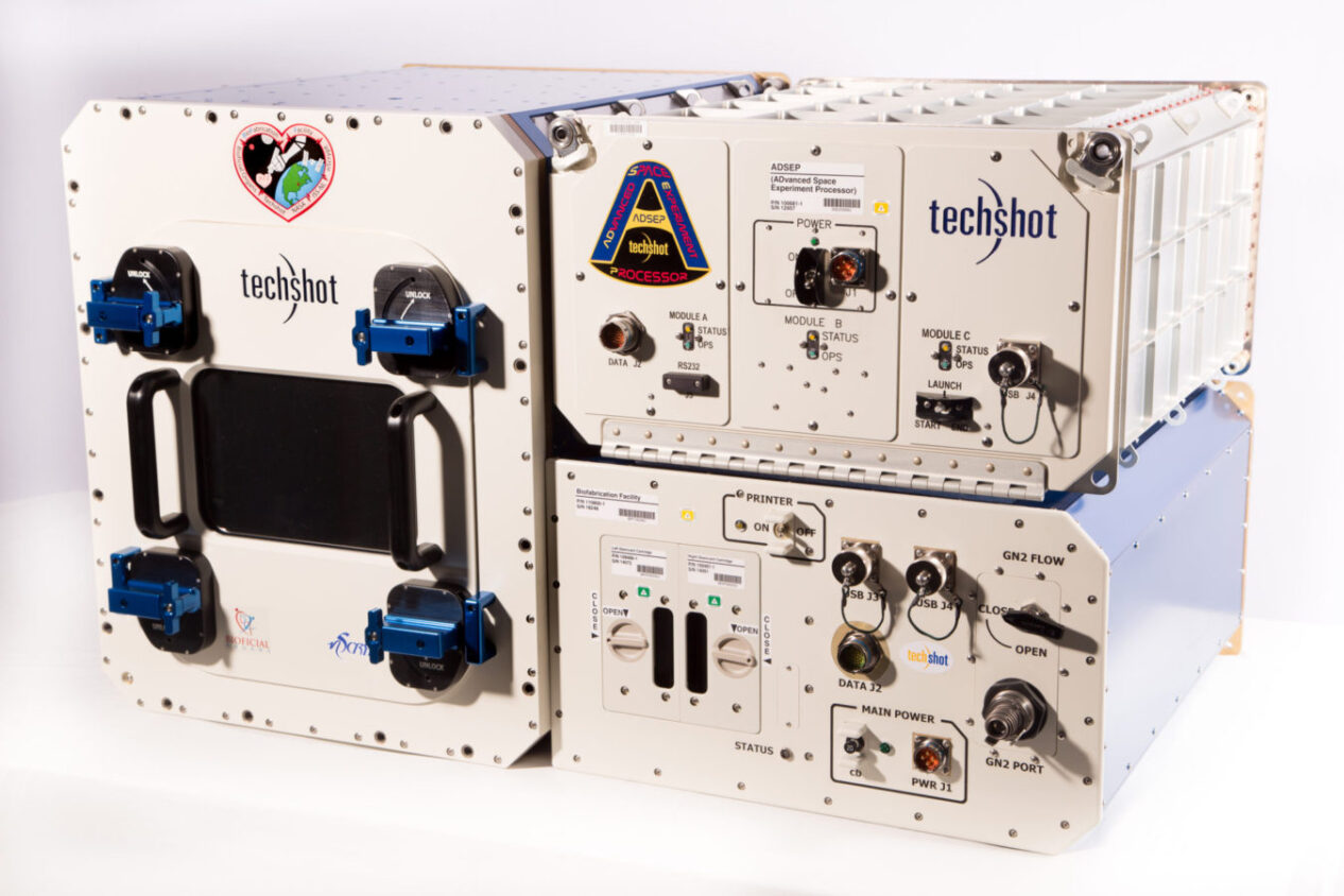Techshot's 3D BioFabrication Facility for microgravity bioprinting.