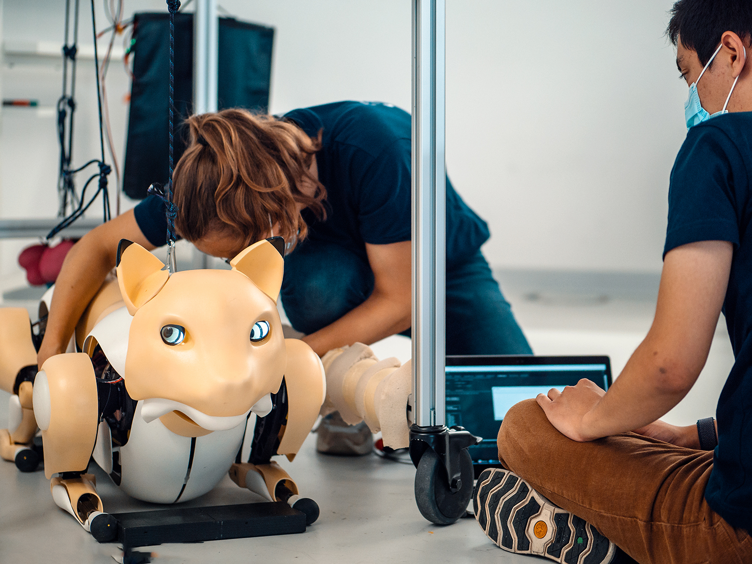Andrina Grimm and her team are developing a cat-like robot named Dyana.