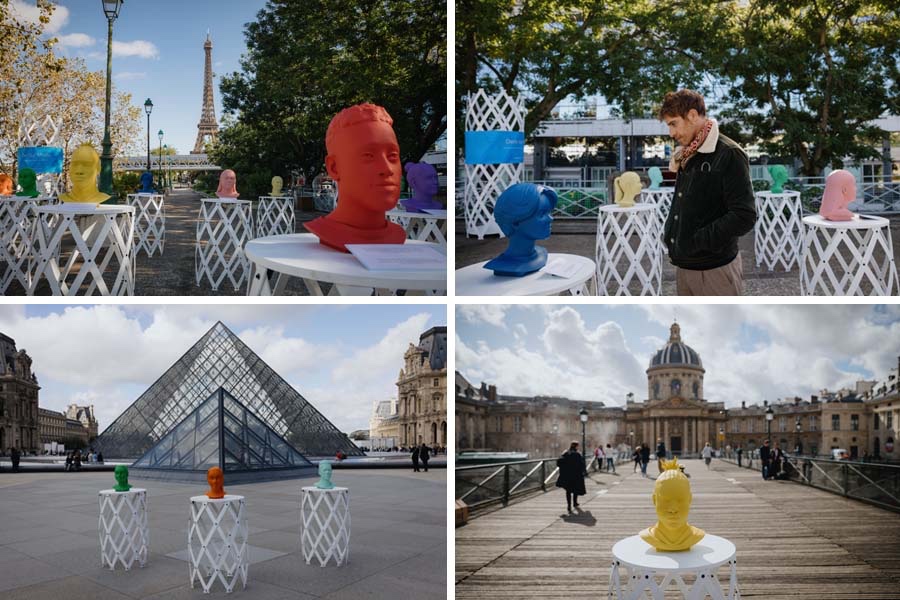 Art installation presented in Paris.