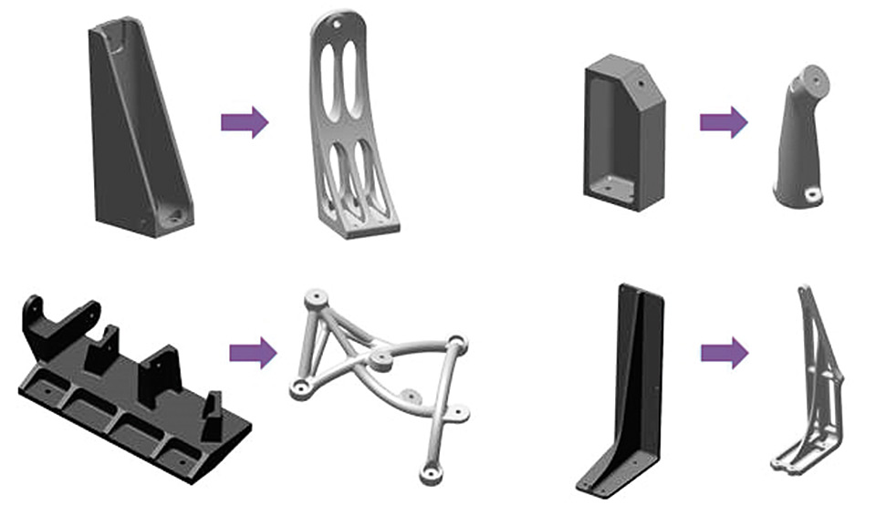 Boeing illustrates 3D printing design freedom. 