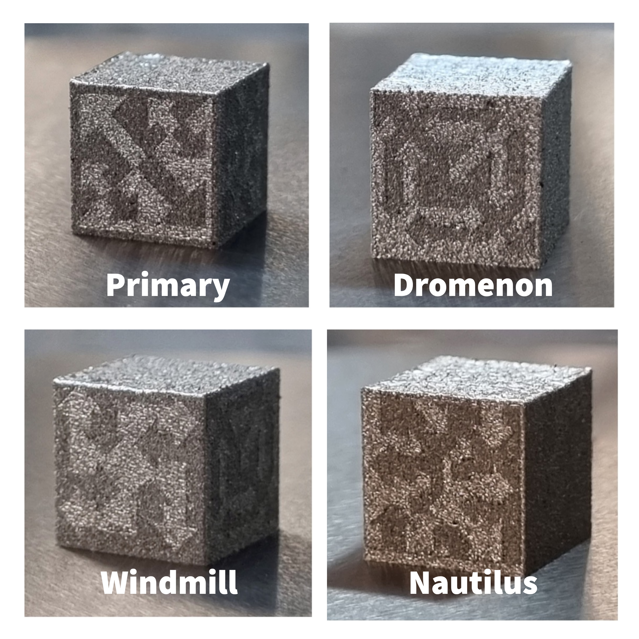 Four faces of the "Structure and Reflectance" Cube. 